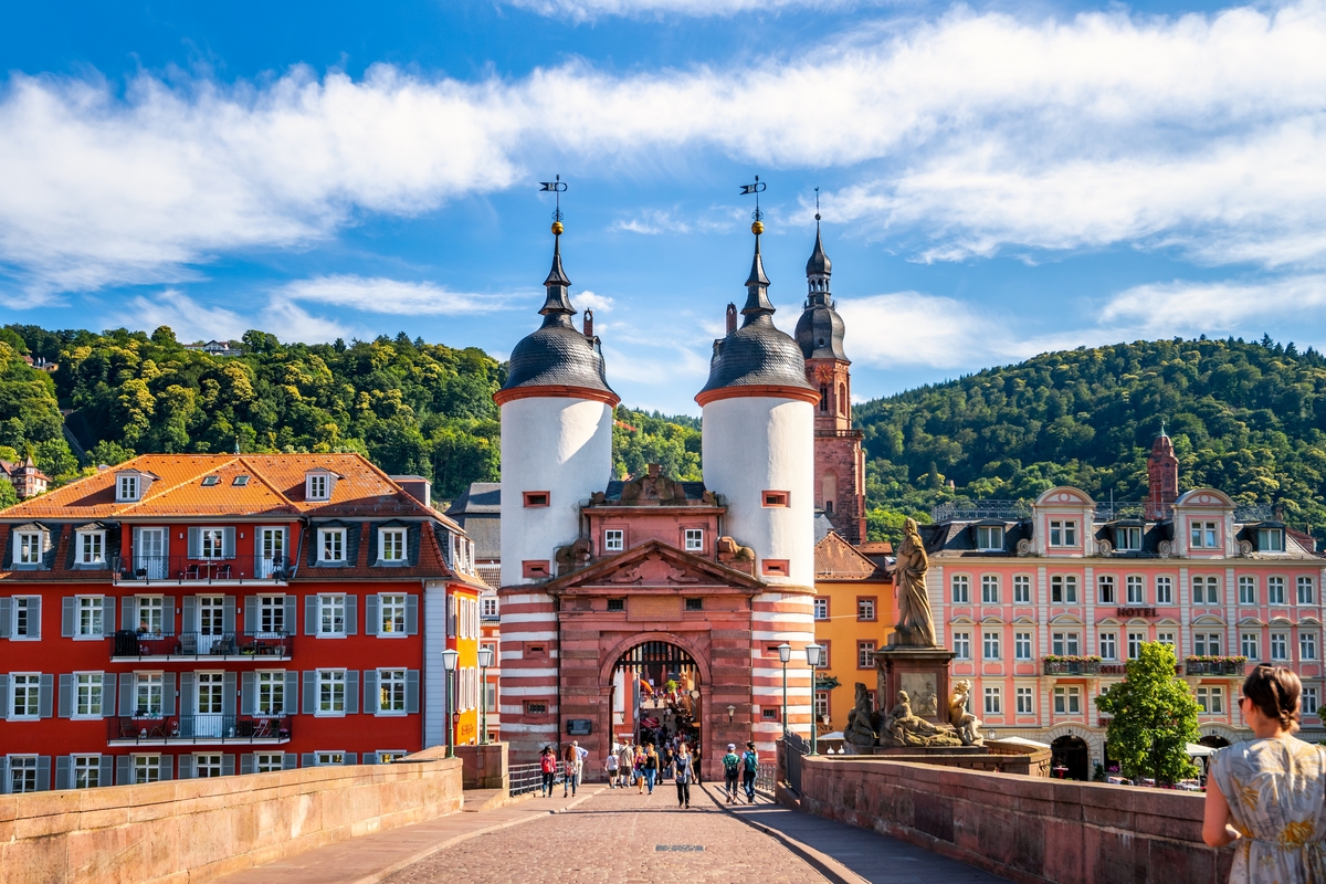 Old,Bridge,,Old,City,Of,Heidelberg,,Germany